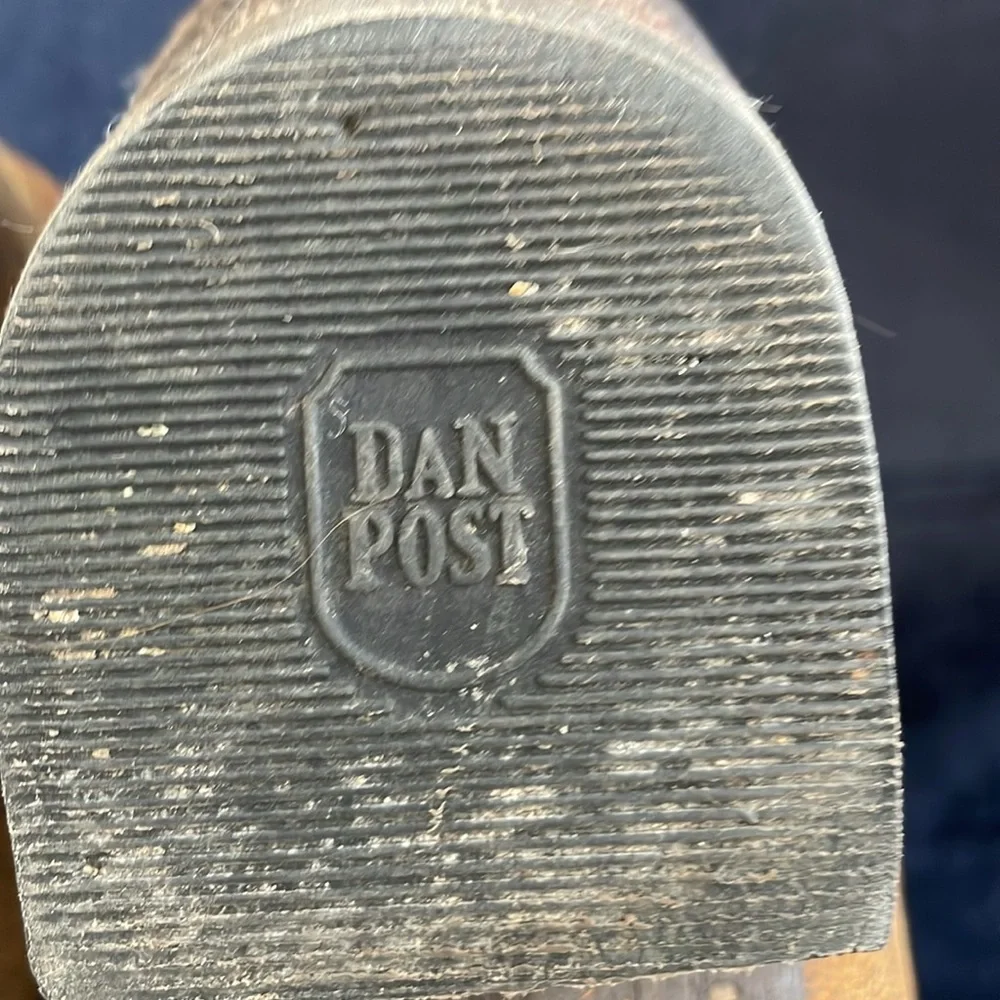 Dan Post Women Brown Leather Cowboy Booties size 7.5 - Picture 10 of 10